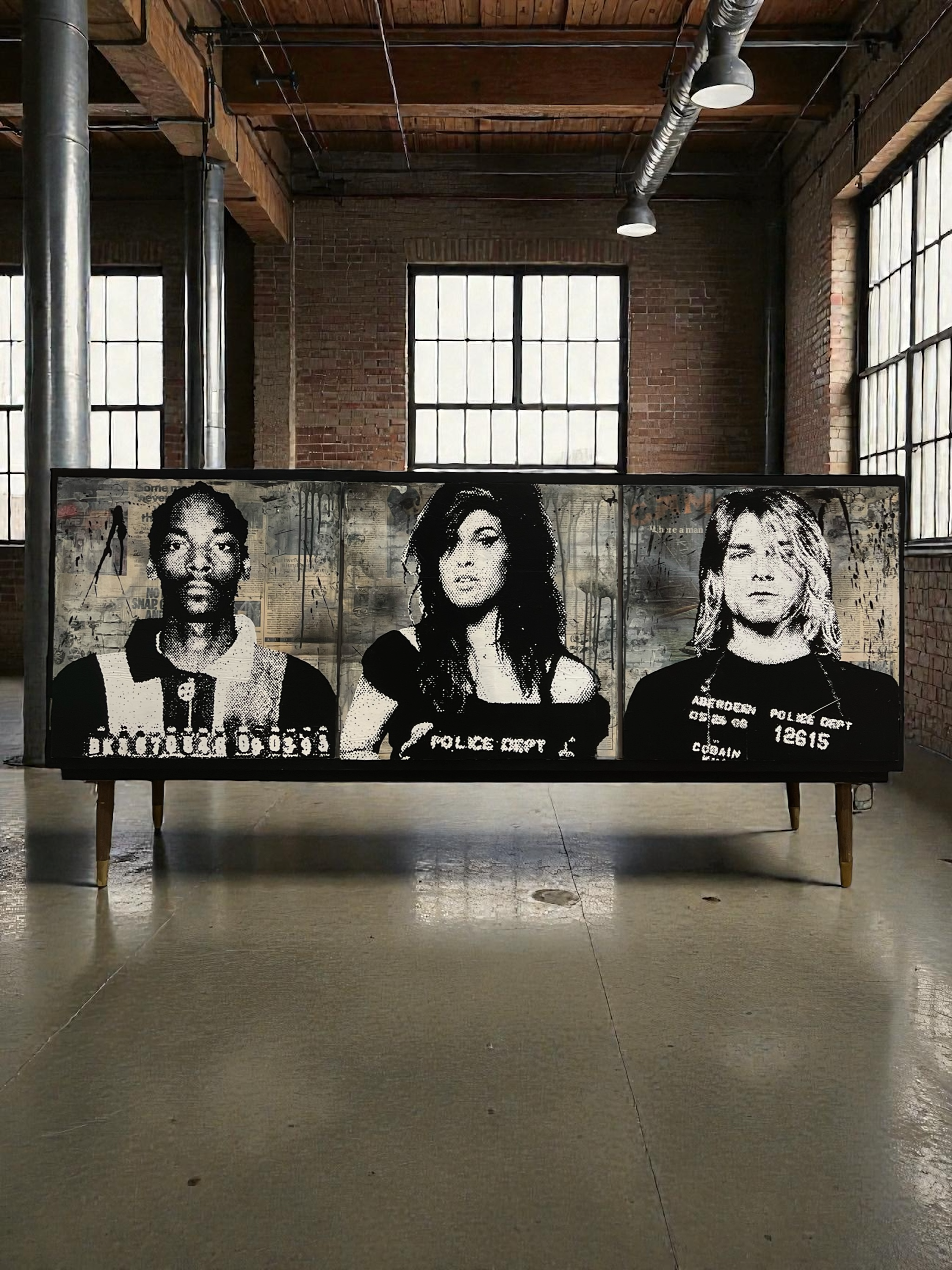 Mugshot Mid Century Console Table