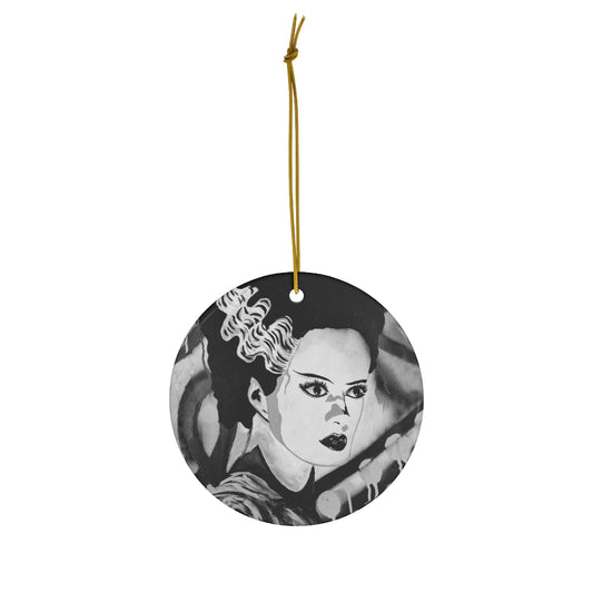 Bride of Frankenstein Graffiti Ceramic Ornament